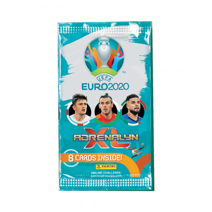 ZAKJE VAN 8 TRADING CARDS ADRENALYN - UEFA EURO 2020 PANINI