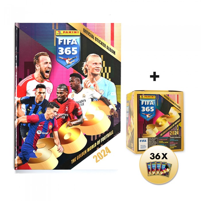 PANINI FIFA 365 2024 collection de stickers - 100 pochettes + 1